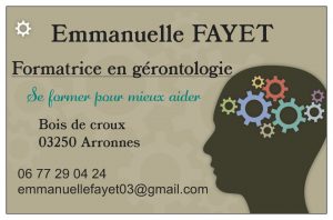 Carte de visite Emmanuelle Fayet
